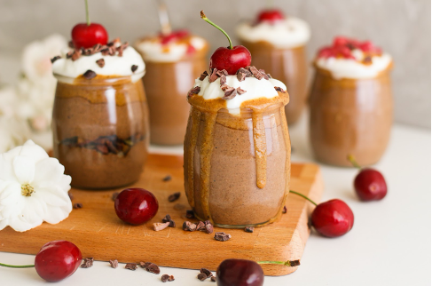 chocolate puddings, dairy free pudding, healthy dessert, clean eating