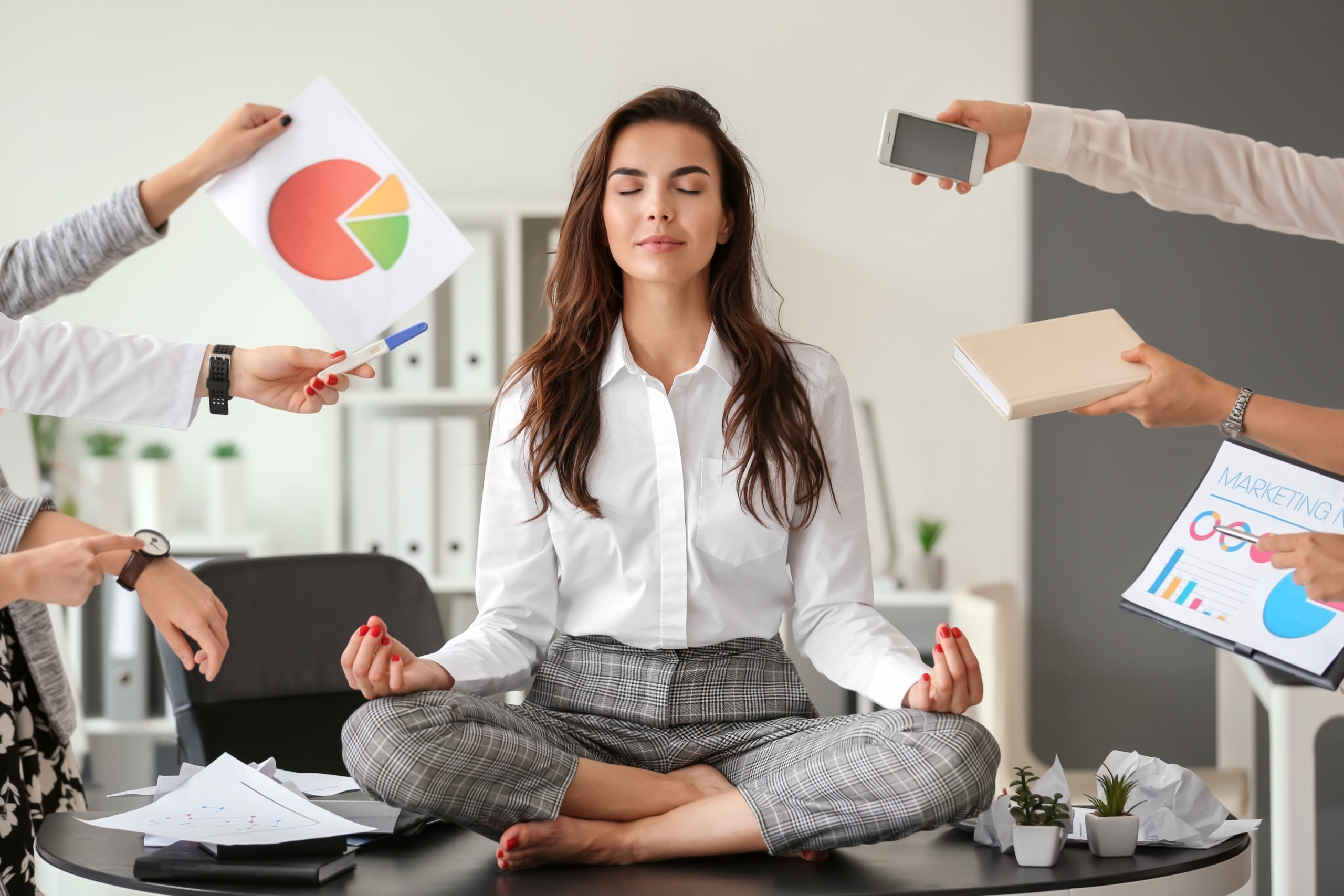 Businesswoman, Meditating, Busy women, busy moms